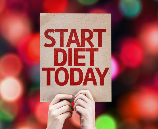 Başlangıç bugün diyet kartı - Fotoğraf, Görsel