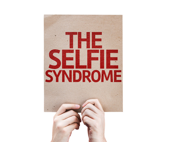 De kaart Selfie syndroom - Foto, afbeelding