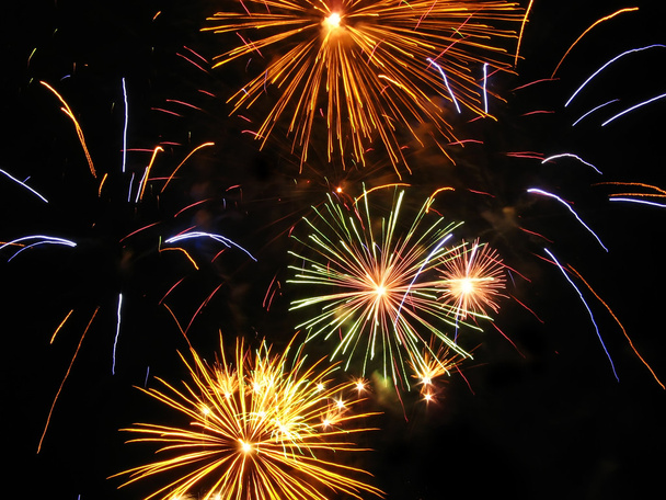 Colorful and vibrant fireworks - Fotografie, Obrázek