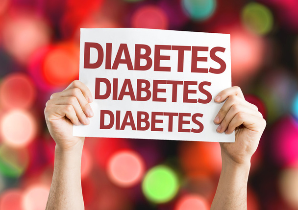 Карточка диабета с красочным фоном
 - Фото, изображение
