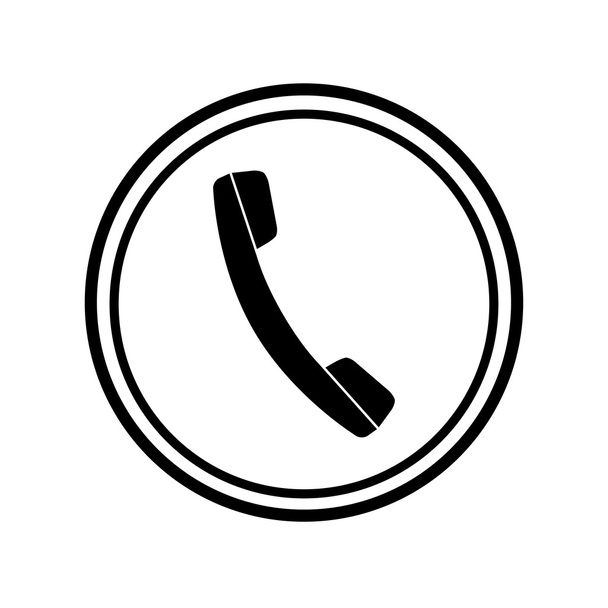 Icon of phone, telephone - Vector, Imagen