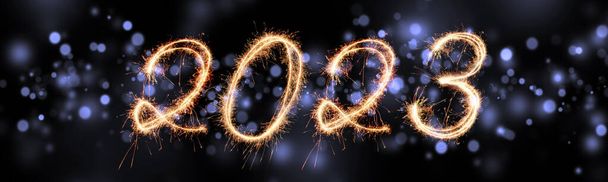 Luova muotoilu konsepti uuden vuoden festivaali 2023 - Valokuva, kuva