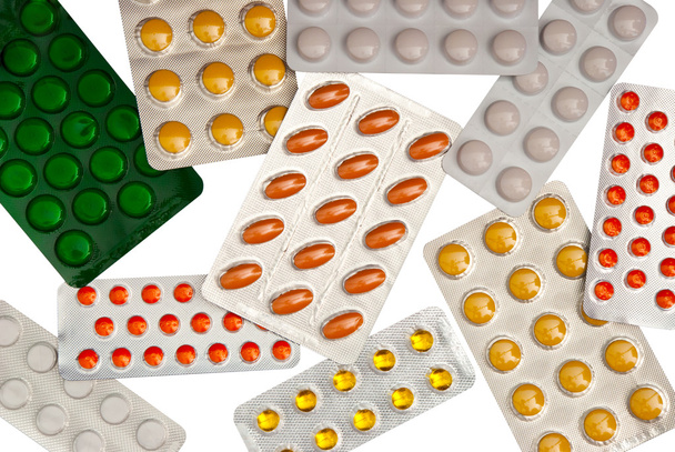 Hintergrund der Pillen - Foto, Bild