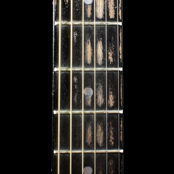 Fretboard guitarra acústica isolada com espaço de cópia
 - Foto, Imagem