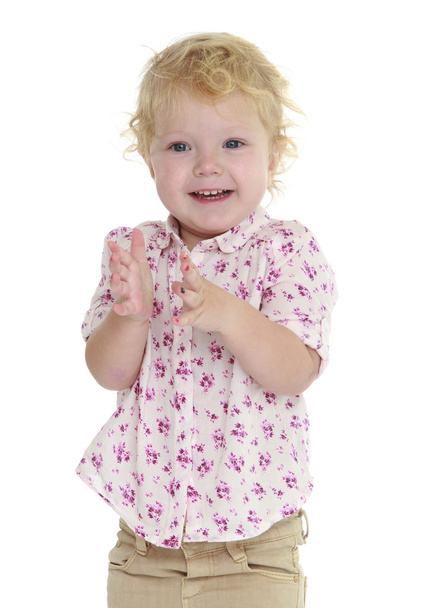 Little girl claps - Photo, Image