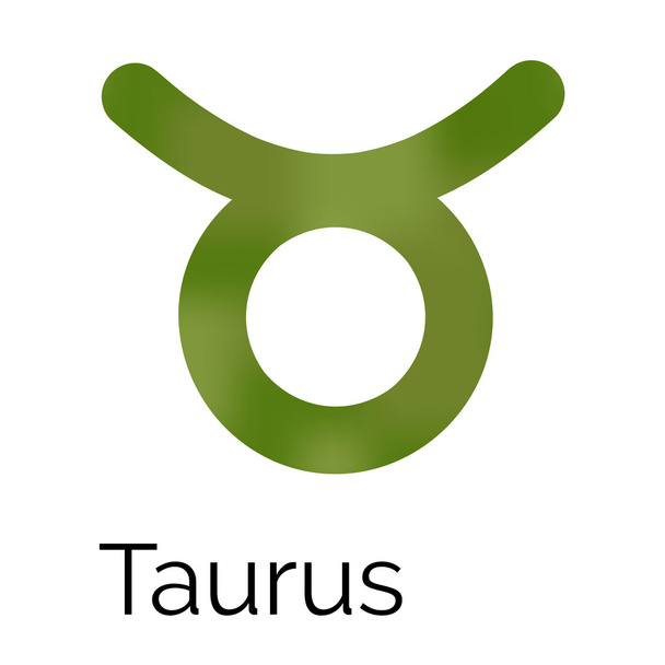 Zodiac symbol Taurus, vector sign - ベクター画像