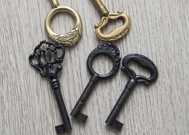 alte Schlüssel gesetzt - Foto, Bild