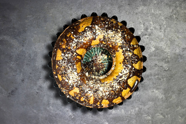homemade Chocolate carrots pound cake with nuts - Photo, Image