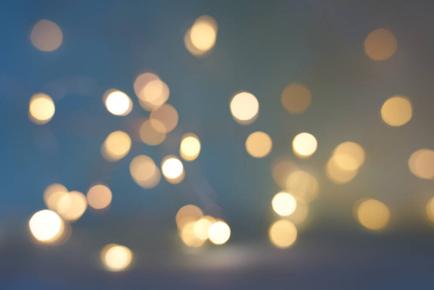 Christmas light background. Holiday glowing backdrop. Defocused Background With Blinking light. Blurred Bokeh. High quality photo - Foto, immagini