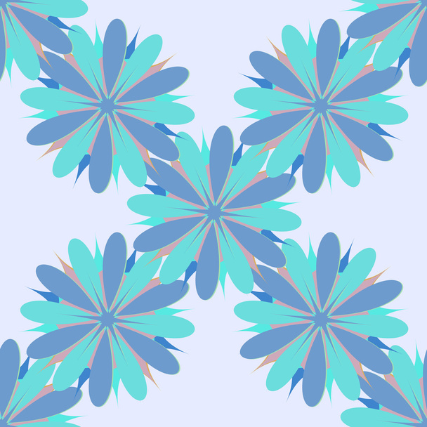 Flower seamless ornament illustration - Вектор,изображение