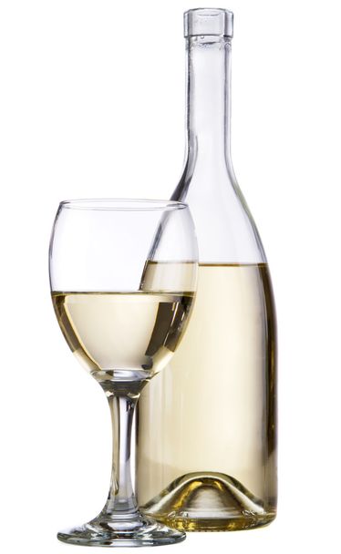 Weißweinflasche - Foto, Bild