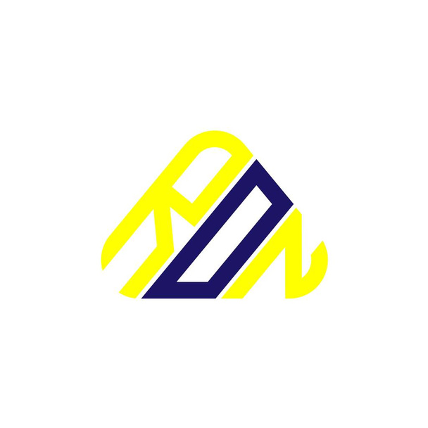 RON carta logotipo design criativo com gráfico vetorial, RON logotipo simples e moderno. - Vetor, Imagem