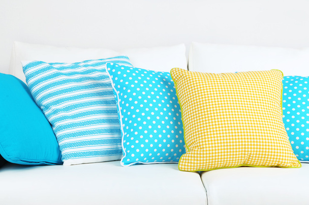 Sofa with colorful pillows - Foto, Imagem
