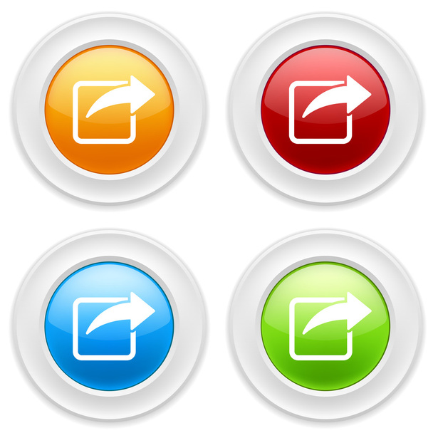 Buttons with copy icons - Vetor, Imagem