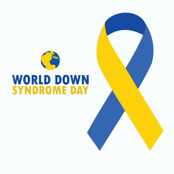 Vector illustration of World Down Syndrome Day. Simple and Elegant - Vector, Image