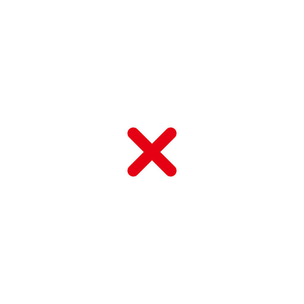 symbol vektorové značky křížové ikony - Vektor, obrázek