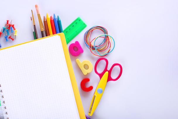 Colorful school supplies - Photo, image