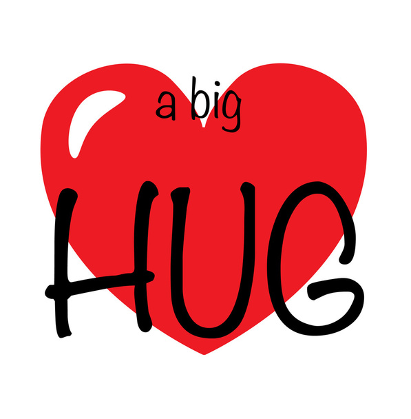 A big hug - Vector, Image