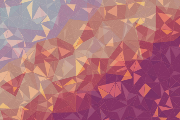 Многоугольная текстура Цветные яркие цвета. Аннотация компании Геометрический фон. Полигональный кристаллический фон - Фото, изображение