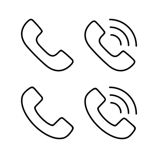 Call icon vector for web and mobile app. telephone sign and symbol. phone icon. contact us  - Vector, Imagen