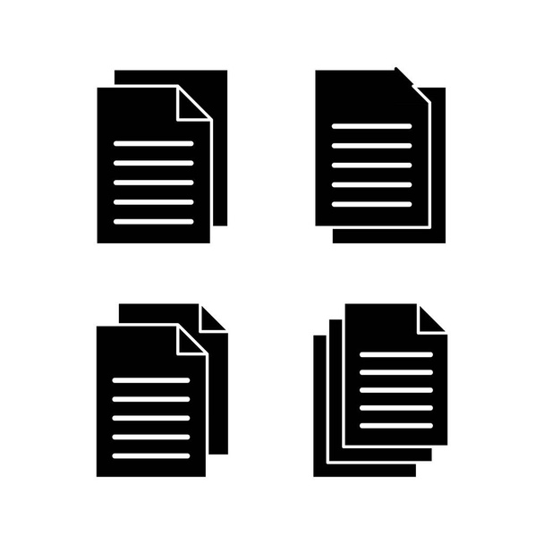Вектор значков документов для веб и мобильного приложения. Бумажный знак и символ. File Icon - Вектор,изображение