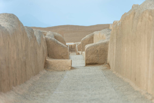 Ciudad Sagrada del sitio arqueológico Caral-Supe en Perú.  - Foto, Imagen