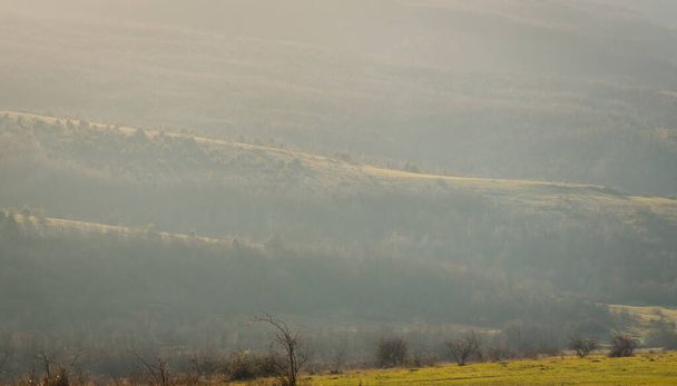 Winter landscape of rural highlands - Photo, Image