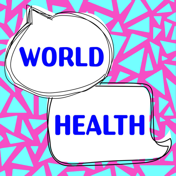 Texto inspirador World Health, Business overview Dia mundial de ação dedicado ao combate à fome global - Foto, Imagem