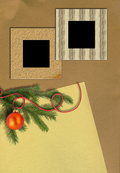 Noel ağacı ve fotoğraf çerçeveleri - Fotoğraf, Görsel