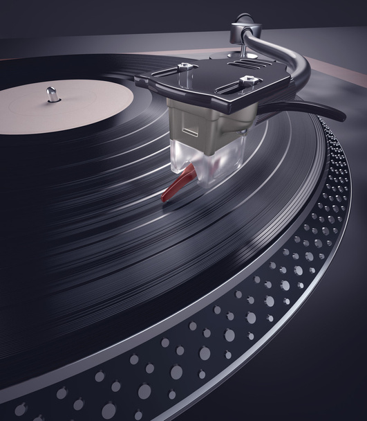 Record Player Playing Vinyl - Foto, Imagen