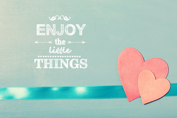 Enjoy the Little Things text - Photo, Image