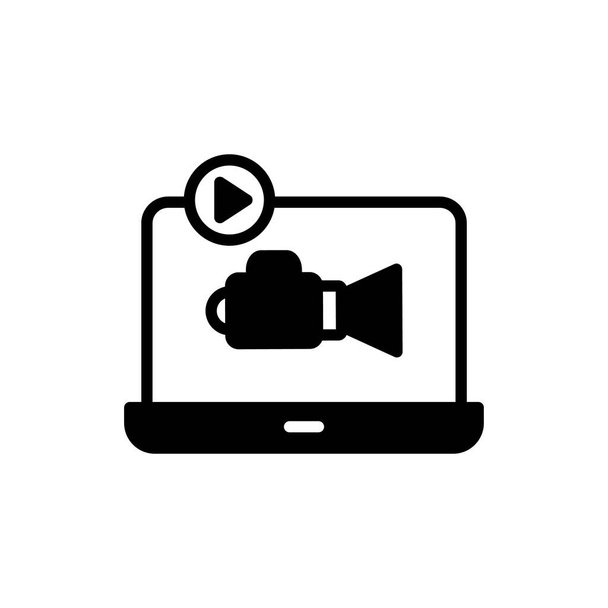 Video markkinointi kuvaketta vektori. Logotyyppi - Vektori, kuva