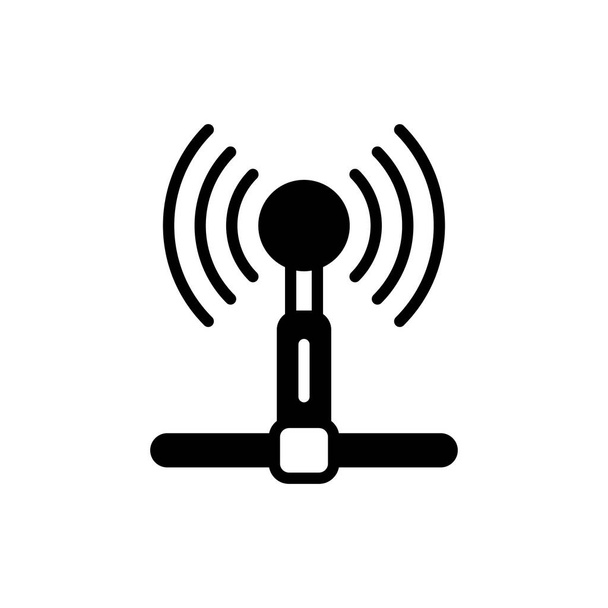 Wireless Antenna icon in vector. Logotype - Vector, Image