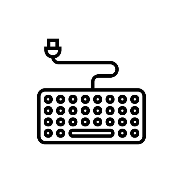 Ícone de teclado no vetor. Logotipo - Vetor, Imagem