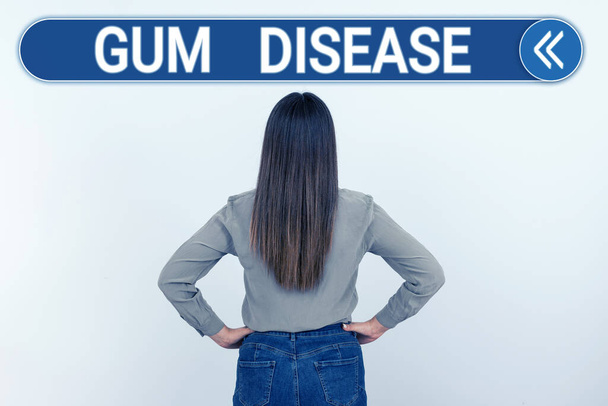 Handwriting text Gum Disease, Business showcase Inflammation of the soft tissue Gingivitis Periodontitis - Photo, Image