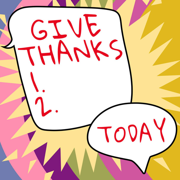 Текст, показывающий вдохновение Благодарите, бизнес-концепция выразить благодарность или показать признательность Признайте доброту - Фото, изображение