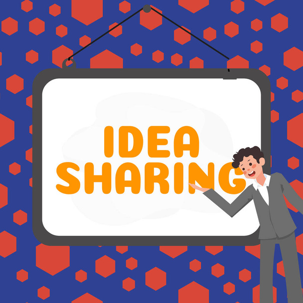 Γράφοντας εμφάνιση κειμένου Ιδέα Sharing, Επιχειρηματική προσέγγιση Startup ξεκινήσει προϊόν καινοτομίας, δημιουργική σκέψη - Φωτογραφία, εικόνα