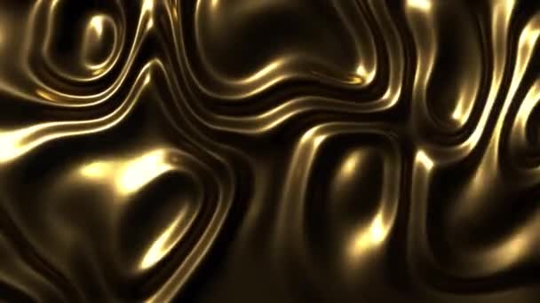 3D анимация - закрученная текстура из золота с петлевым движением - Кадры, видео