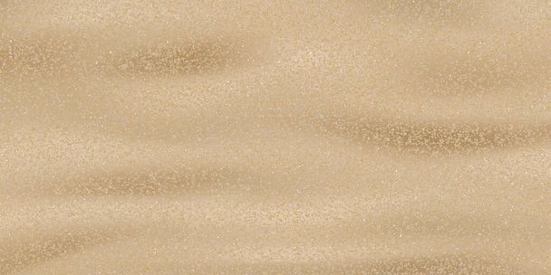 Sand beach texture background.Horizon Coastal beach waves for Summer vacation on seaside.Tropical seashore landscape.Desert surface,Vector 3d Brown sandy dune for Summer banner.Top view Ocean, River - Vector, Image