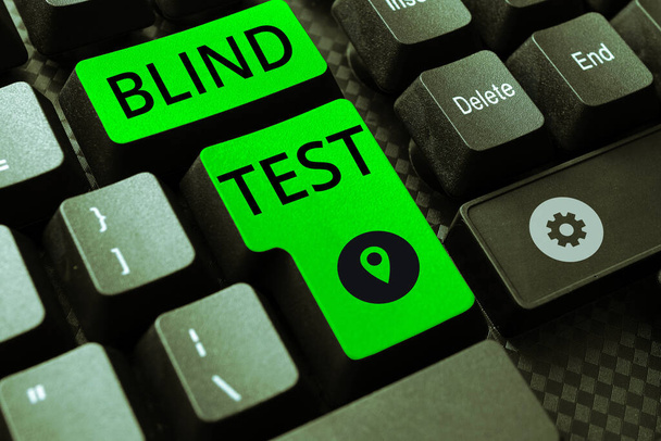 Εγγραφείτε εμφάνιση Τυφλή δοκιμή, Επιχειρηματική επισκόπηση Κοινωνική εμπλοκή με ένα πρόσωπο που δεν έχει συναντήσει προηγουμένως - Φωτογραφία, εικόνα