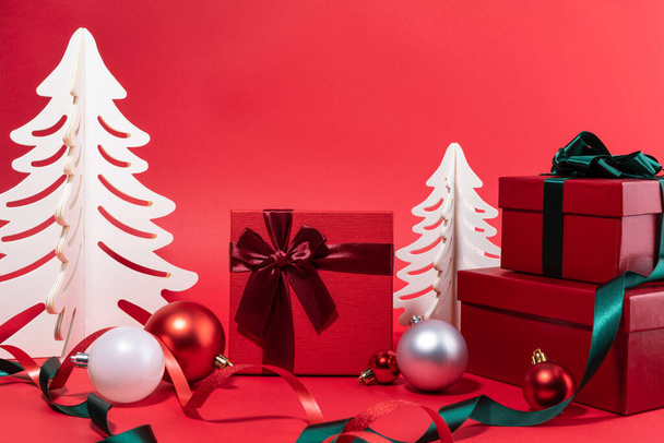 christmas decorations and display background - Valokuva, kuva
