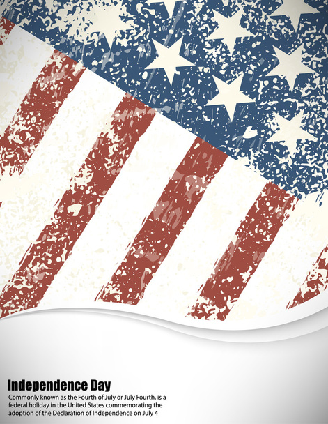 Grunge American flag background illustration, EPS 10 - Φωτογραφία, εικόνα