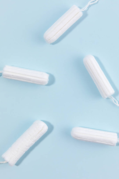 woman menstrual products, tampons - Fotoğraf, Görsel