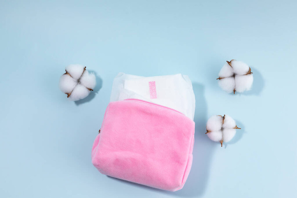 woman menstrual products, sanitary pads - Photo, Image