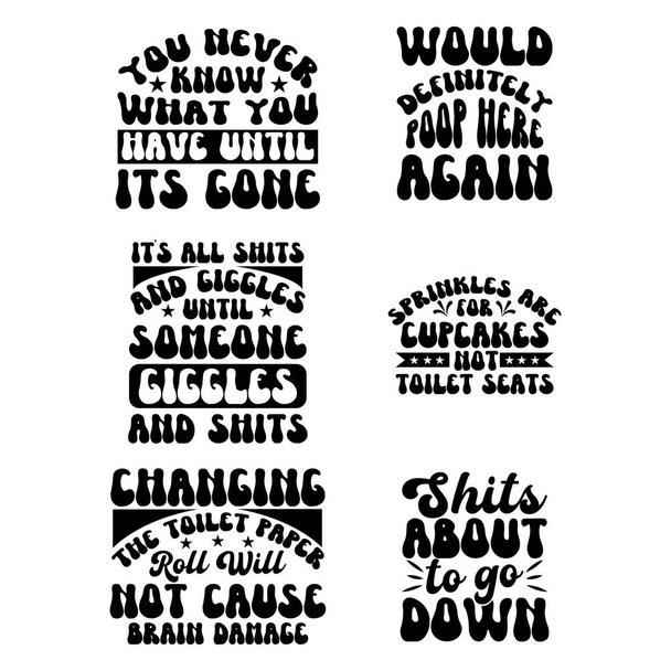 Set di design t-shirt da bagno - Vettoriali, immagini