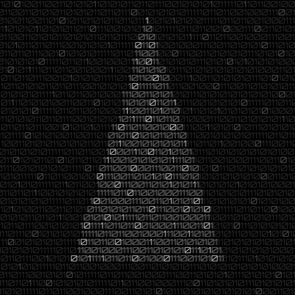 Arbre de Noël numérique avec code binaire. Arbre de Noël. Illustration vectorielle - Vecteur, image