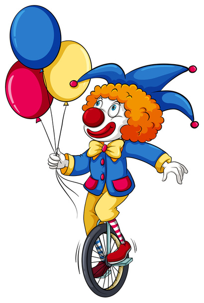 ein Clown mit Luftballons - Vektor, Bild