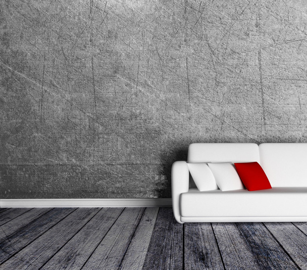 sofa in the empty room - Photo, Image