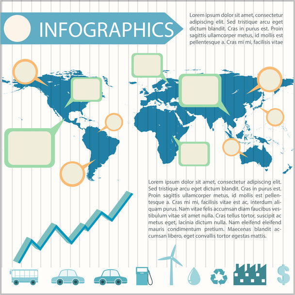 Egy infographics - Vektor, kép