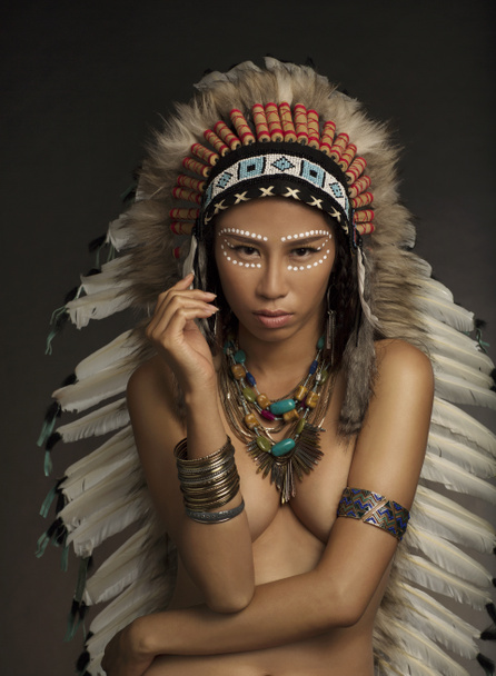 nativní americká indická dívka - Fotografie, Obrázek
